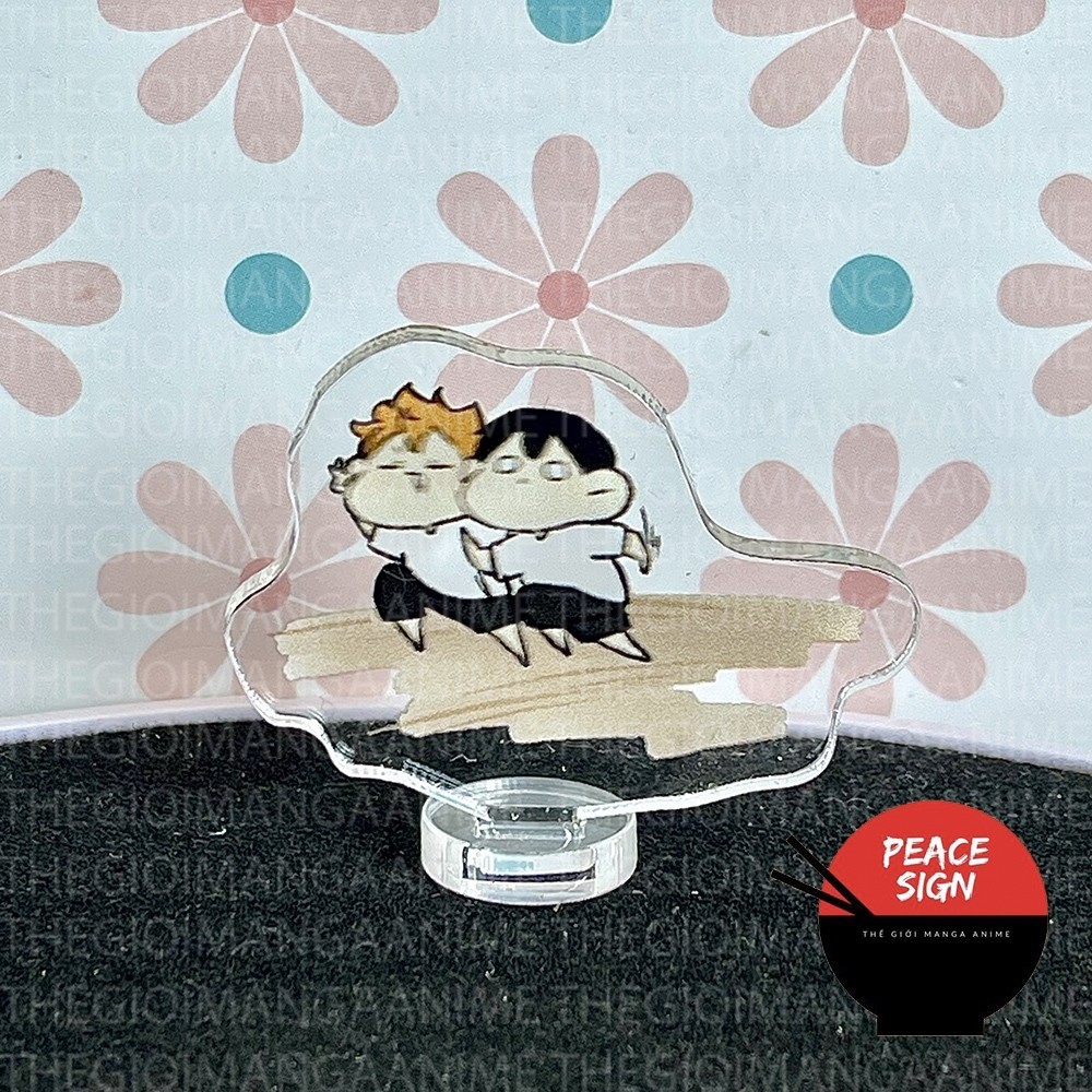 (3CM) Mô hình HAIKYUU! ver MẮT TRÒN Standee Vua Bóng Chuyền mica acrylic anime chibi trưng bày
