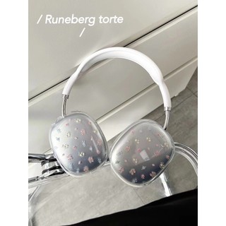 Vỏ chống sốc trong suốt hoa mùa xuân Thích hợp cho tai nghe Airpods Max Vỏ bảo vệ tai nghe không dây