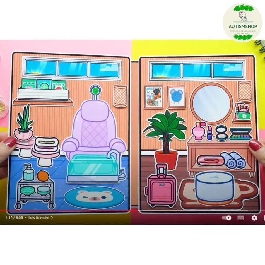 [Yêu thích] Ngôi nhà Morden Mansion ngôi nhà giáy dồ chơi búp bê cho bé gái