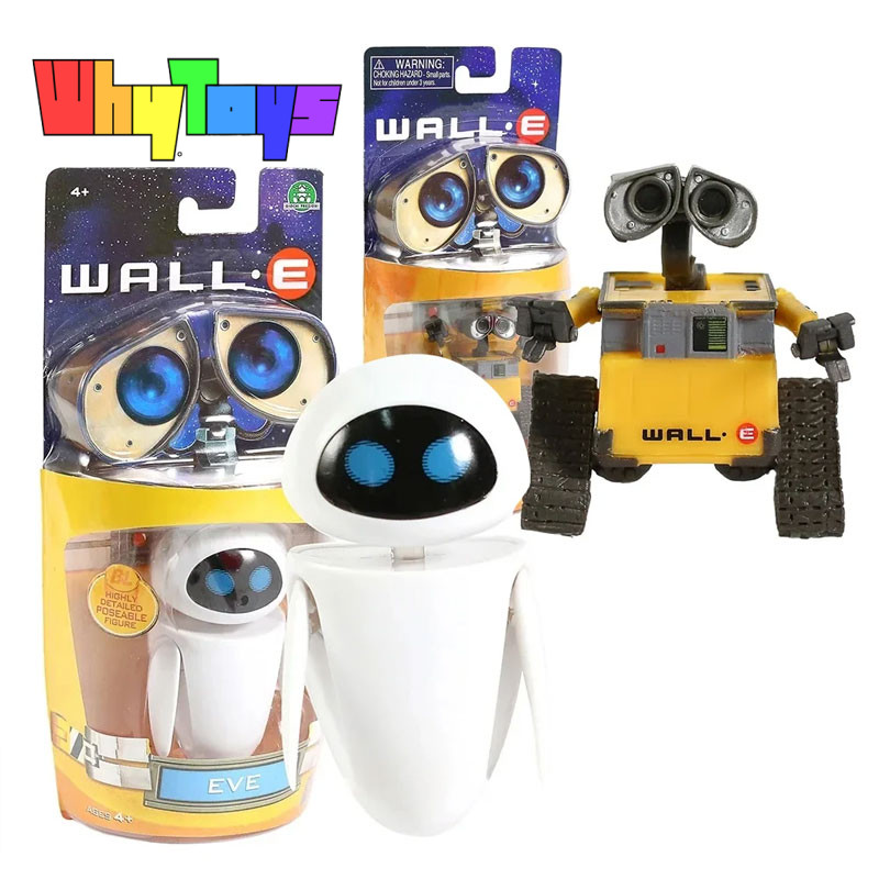 CARTOON MOVIE WALL E ROBOT WALLE / EVA PVC ACTION FIGURE MODEL DOLL