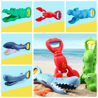 LILYES Cát Grabber Đồ Chơi, Tôm Hùm Móng Vuốt, Cá Mập, Cá Sấu Kẹp Xẻng Cát Giáo Dục, Động Vật Nhiều Màu Sắc Đi Biển