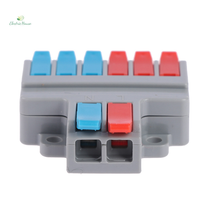[Nhà điện] Bộ chia nhanh Đầu nối dây 2 trong 4 / 6 Out Đầu nối cáp nối đa năng mới