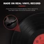 Retro Hoài Cổ Siêu Thanh Đồng Hồ Vinyl Ghi Cá Tính Đồng Hồ Treo Tường Cafe Thanh Trang Trí Đồng Hồ Treo Tường