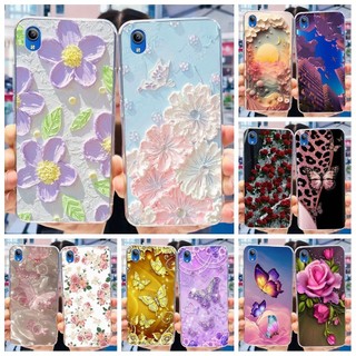 Dành Cho Vivo Y91C Y1S 1820 Vỏ Hoa Nhiều Màu Sắc SoftCase Silicon Trong Suốt TPU Vỏ Điện Thoại Cho Vivo Y90 1908 1823 1929 Ốp Lưng