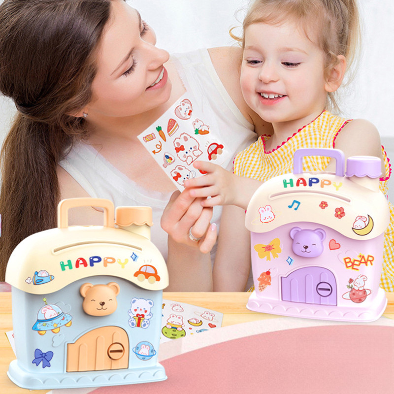 Hộp Đựng Tiền Tiết Kiệm Hình Ngôi Nhà Dễ Thương Cho Bé,Trau Dồi Kỹ Năng Quản Lý Tài Chính Cho Trẻ,Chống Rơi Và Bền