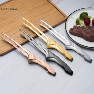 Gcdhome BBQ Kẹp Thực Phẩm Nướng Kẹp Thép Không Gỉ Phụ Kiện Nhà Bếp Nấu Ăn Ngoài Trời Nướng Chống Dính Bít Tết Kẹp Dụng Cụ Nướng Bánh HOT