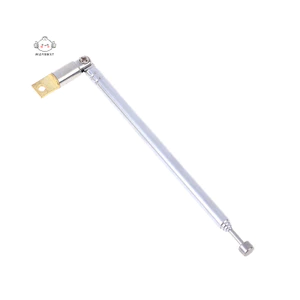 Maybest 1Pc 37cm 5 Phần Thép không gỉ Kính thiên văn AM FM Radio Ăng-ten đa năng {VN}