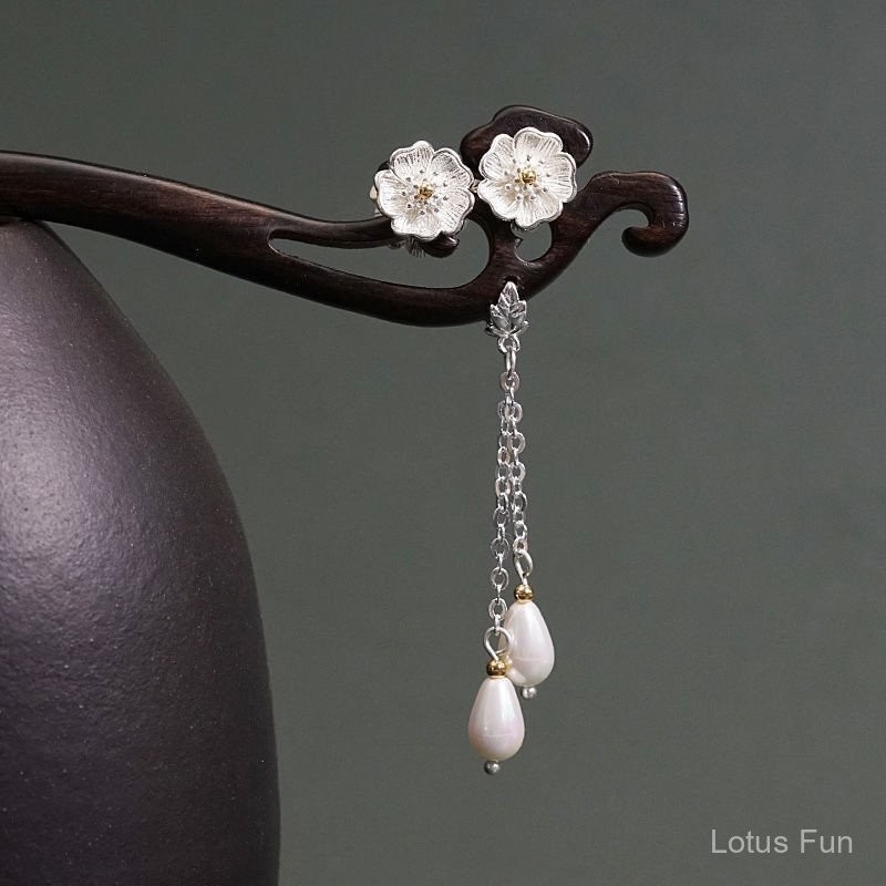 Mới Phong Cách Trung Hoa Hai Mặt Gỗ Đàn Hương Kẹp Tóc Phong Cách Dân Tộc Cổ Điển Hanfu Sườn Xám Mũ Đội Đầu Hàng Ngày Đơn Giản Kẹp Tóc