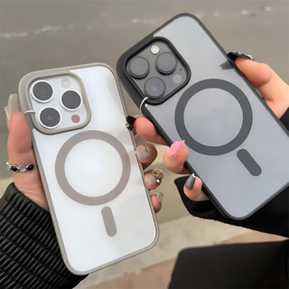 Ốp Lưng Trong Suốt Từ Tính Cho iPhone 17 16 15 14 13 12 11 X Xs Pro Max 7 8 Plus