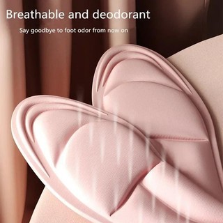 5d Memory Foam Insole Thể Thao Chạy Bộ Đế Cho Giày Nữ Nam Khử Mùi Đệm Thoáng Khí Chăm Sóc Bàn Chân Chỉnh Hình Miếng Lót Giày