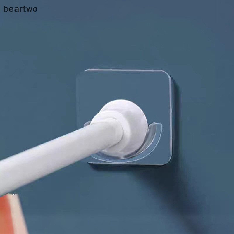 < Beartwo > Giá đỡ thanh treo rèm chắc chắn cho keo dán tường Phòng tắm Thanh tắm giữ căng thẳng cần khoan cho tủ quần áo đẹp
