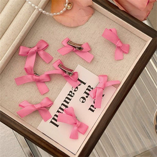 Nhiều Màu Ruy Băng 3cm Nơ mini Kẹp Tóc Đầu Trước Kẹp Tóc Ngọt Ngào Kẹp Tóc