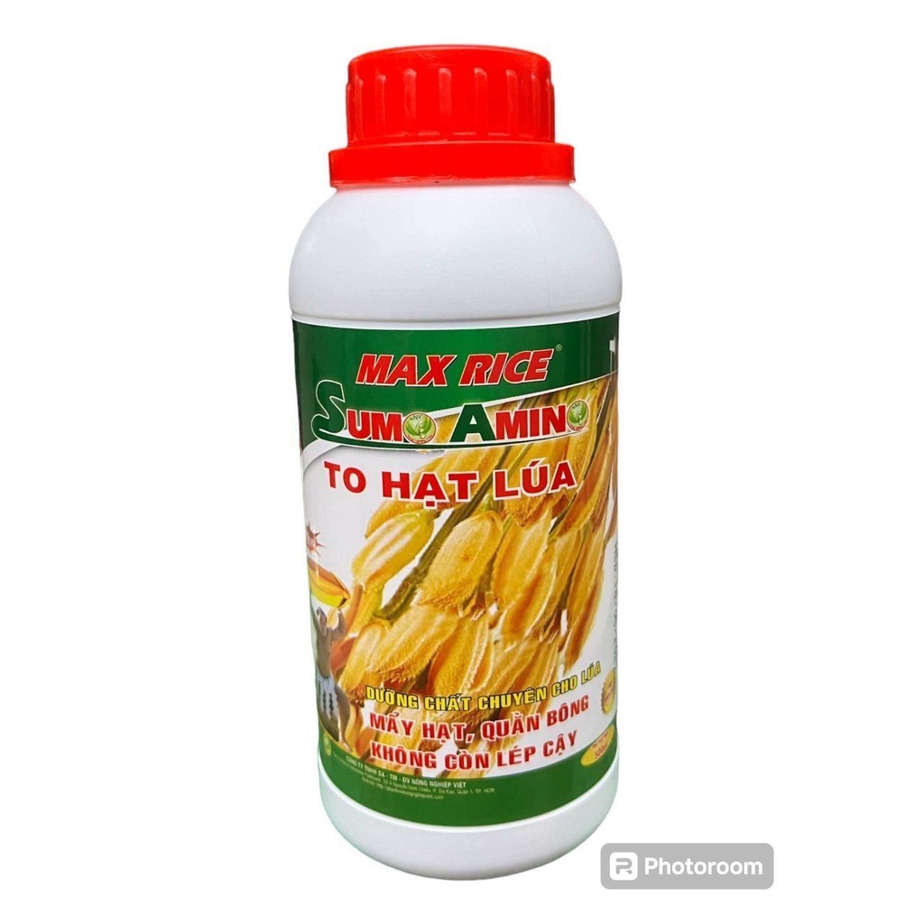 Phân bón MAX RICE - SUMO AMINO - TO HẠT LÚA CHAI 500ml | Shopee Việt Nam
