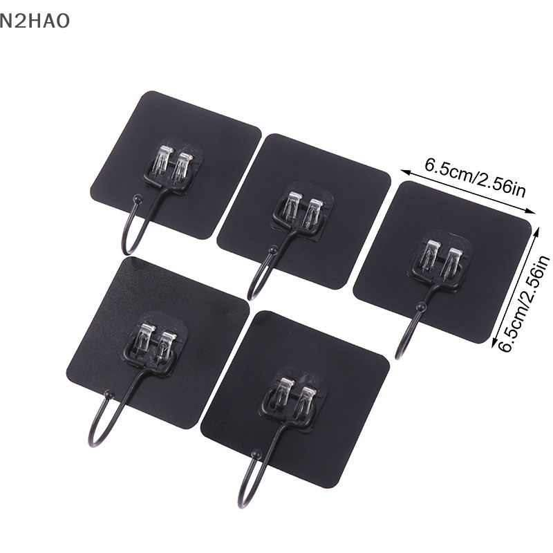 Bn 5 Chiếc Móc Lớn Chịu Lực Chống Thấm Nước Dính Móc Treo Tường Không Móng Tay Chống Thấm Nước Móc Treo Tường Cho Nhà Bếp Phòng Tắm n