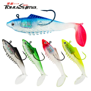 10cm / 19g Jig Mồi Mềm Có Móc Sắc Nét Đuôi Mái Chèo Chìm Swimbaits Weedless Bass Mồi Shad Tadpole Mồi Spinner với Mồi Câu Cá Nước Ngọt