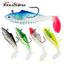 10cm / 19g Jig Mồi Mềm Có Móc Sắc Nét Đuôi Mái Chèo Chìm Swimbaits Weedless Bass Mồi Shad Tadpole Mồi Spinner với Mồi Câu Cá Nước Ngọt