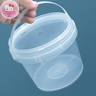 Xô + Nắp Nhựa Moonlights 150ML-1500ML - Trắng Trống Có Tay Cầm - Thùng Đựng Thực Phẩm Lớn EN