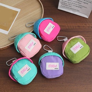 [Còn hàng] Túi lưu trữ NOOKSTORY, Ví đựng tiền xu móc chìa khóa màu Macaron, Mặt dây chuyền di động thông thường Túi đựng tai nghe Mini thể thao