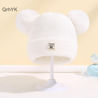 Nhà Máy Thời Trang Dễ Thương Mùa Đông Mũ Màu Trơn Len Dệt Kim Bonnet Bebe Bé Sơ Sinh Mũ Pompom Cho Trẻ Em Bé Trai Bé Gái Trẻ Em Mũ Ấm QrhYK