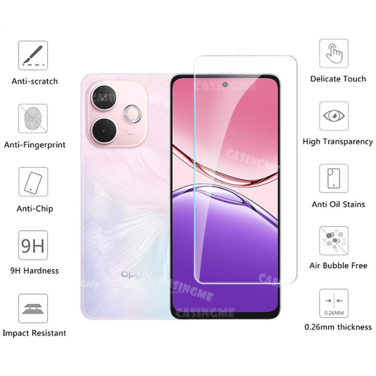 Dành Cho Oppo A5 Pro 5G 2025 Full Cover Kính Cường Lực Flim Cho Oppo A5x A 5 x Pro A5Pro 5A OppoA5Pro 5G 4G 2025 Phim Trước Mặt Sau Ống Kính Kính Kính Mặt Sau Camera Bảo Vệ Màn Hình Ống Kính