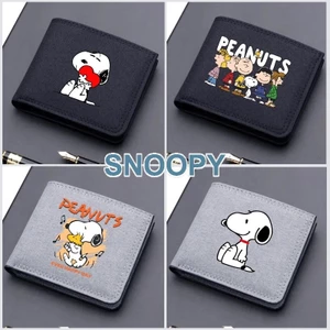 Snoopy Canvas Ví In Hoạt Hình Di Động Có Thể Gập Lại Ví Hoạt Hình Thẻ Ngân Hàng Đồng Xu Dây Kéo Ví Quà Tặng Sinh Nhật Trẻ Em