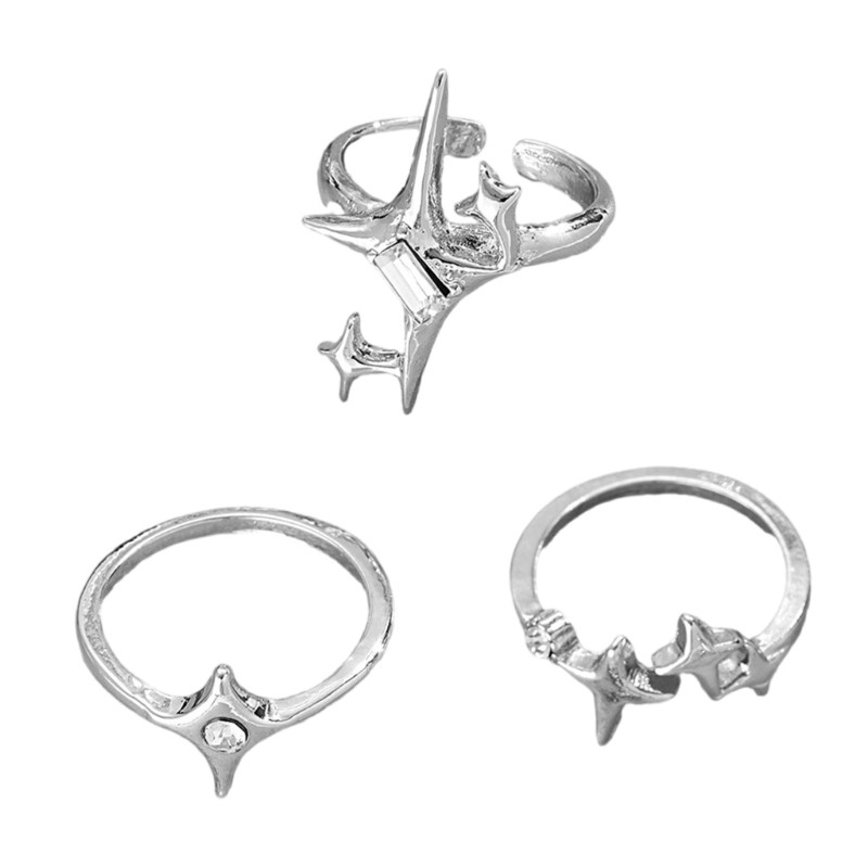 Nhẫn đôi Zircon sành điệu COO di động để mặc hàng ngày và những dịp đặc biệt