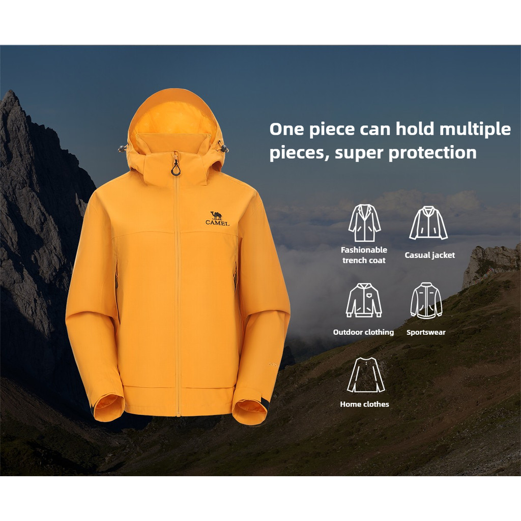 Ảnh Áo khoác ngoài trời CAMEL CROWN Nam và Nữ Áo khoác chống gió và chống nước Du lịch Quần áo đi bộ đường dài 4