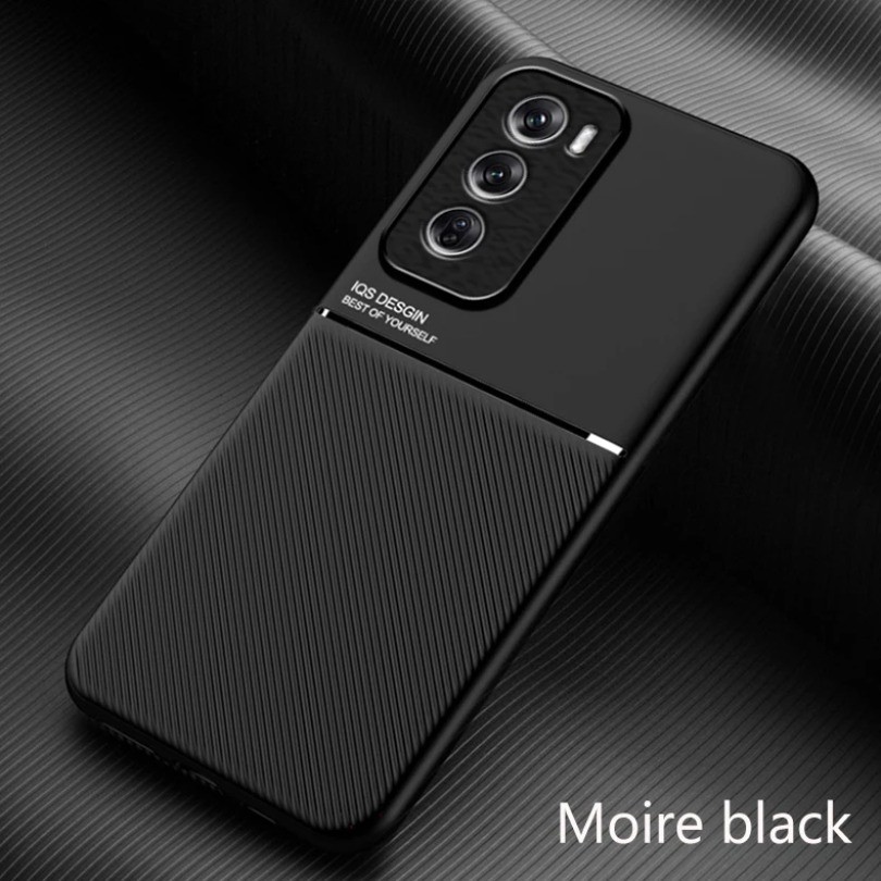 Ốp Da Cho Oppo Reno12 Pro (Trung Quốc) Giá Đỡ Từ Tính Ô Tô Tản Nhiệt Silicon Điện Thoại Reno12Pro PJW110 PJV110 Coque