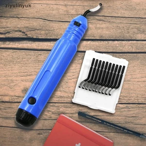 Ziyulinyuk Dụng cụ cạo và cắt tỉa tay NB1100 Edger Chamfering và cắt tỉa Dụng cụ cắt tỉa Bộ lưỡi dao Deburr quay cho thép, đồng, nhôm, gỗ và nhựa EN