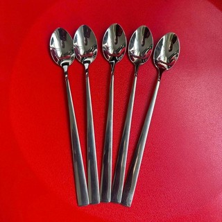 ( Muỗng R1 ) Muỗng pha trà uống cà phê cán dài R1  inox sáng bóng  kích thước 2,7 x 20,5  cm