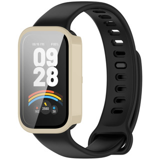 Dành Cho Redmi Band 3 / Xiaomi Band 9 Active Hoạt Động Dây Đeo Kính Cường Lực Bảo Vệ Màn Hình Mạ Bao Silicon Ban Nhạc