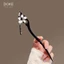 Kẹp Tóc Cây Mun Hoa Tua Rua Cổ Bước Kẹp Tóc Nữ Hanfu Sườn Xám Phụ Kiện Kẹp Tóc Gỗ Mun-#檀木髮簪#黑檀木髮簪#綠檀木髮簪#綠檀木髪簪#
