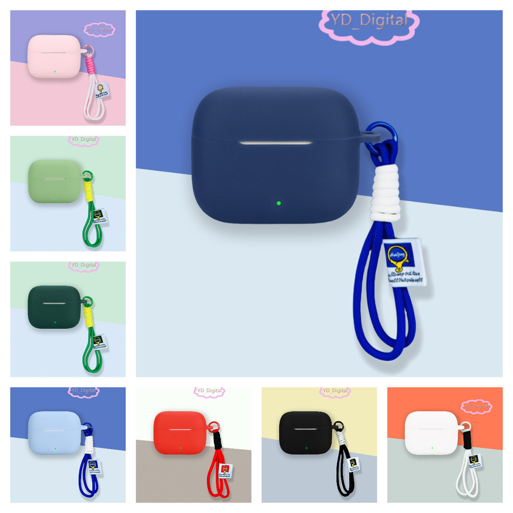 Ốp Lưng Cho Oppo Enco Buds 3 pro Silicone Bảo Vệ Air4i Nylon Dây Bảo Vệ Vỏ Mềm Chống Bụi Tay Dây Đeo Phụ Kiện