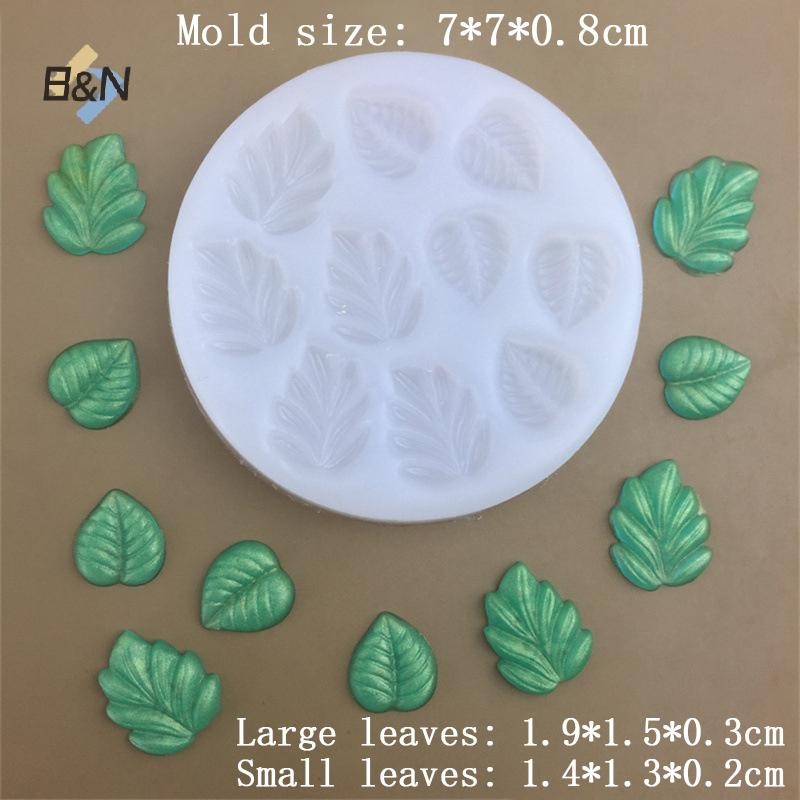 B & N 1 Lá Khuôn Silicon DIY Chocolate Fondant Bánh Trang Trí Dụng Cụ Handmade Khuôn Nến Tráng Miệng Bánh Cupcake Khuôn Nướng Bánh.