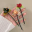 YT4 2025 Mùa Hè Cổ Điển Camellia Phụ Kiện Tóc Ếch Kẹp Ngọt Ngào Nữ Tính Acrylic Hoa Phụ Kiện Tóc