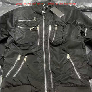 Áo Khoác Gió DSQ 12 Khóa ❤ Áo Bomber Dù 2 Lớp Dày Dặn Dáng Rộng Nam Nữ NA763