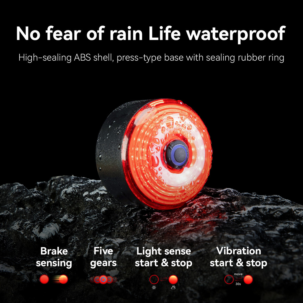 ROCKBROS Túi Đuôi Xe Đạp 0,45L Dung Tích Lớn Yên Túi MTB Đường Bộ Phía Sau Có Phanh Đèn Hậu
