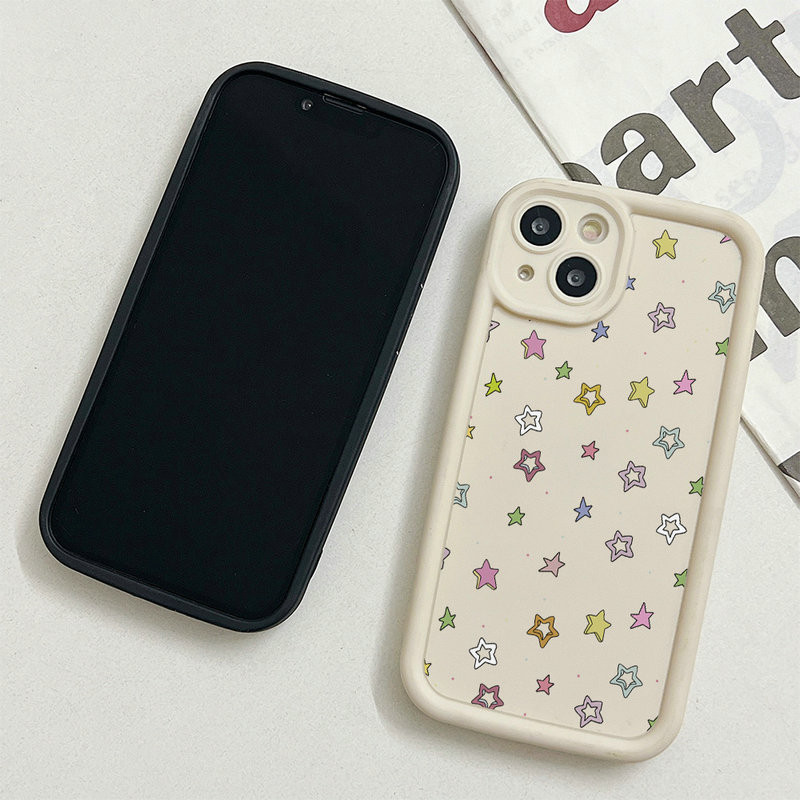 Ốp Lưng Cho Samsung Galaxy S25 S24 S23 S22 S21 S20 Plus Ultra FE M55 M54 M51 A56 A55 A54 A53 A52 A51 A50 A73 A72 A71 Chống Rơi Thiên Thần Thiết Kế Mắt Motif Toàn Màn Hình Nhiều Màu Sắc Ngôi Sao