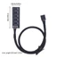 Trung tâm chia quạt BTF PWM cho quạt 4Pin Bộ chuyển đổi 5 chiều cho nhiều bộ điều khiển quạt kết nối nguồn