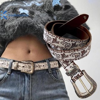 Kudosation Vintage Punk Thắt Lưng Nam Nữ Gothic Đa Năng Thắt Lưng Thời Trang Hợp Thời Trang Da Dây Thắt Lưng Quần Jean Thắt Lưng Trang Trí Quà Tặng