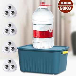 360° Bánh xe xoay ròng rọc đa năng tự dính - Bánh xe xoay tắt tiếng Mini cho hộp đựng đồ nội thất