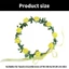 Floral Crown Headband Flower Garland Hair Accessory for Bridal Women and Girls