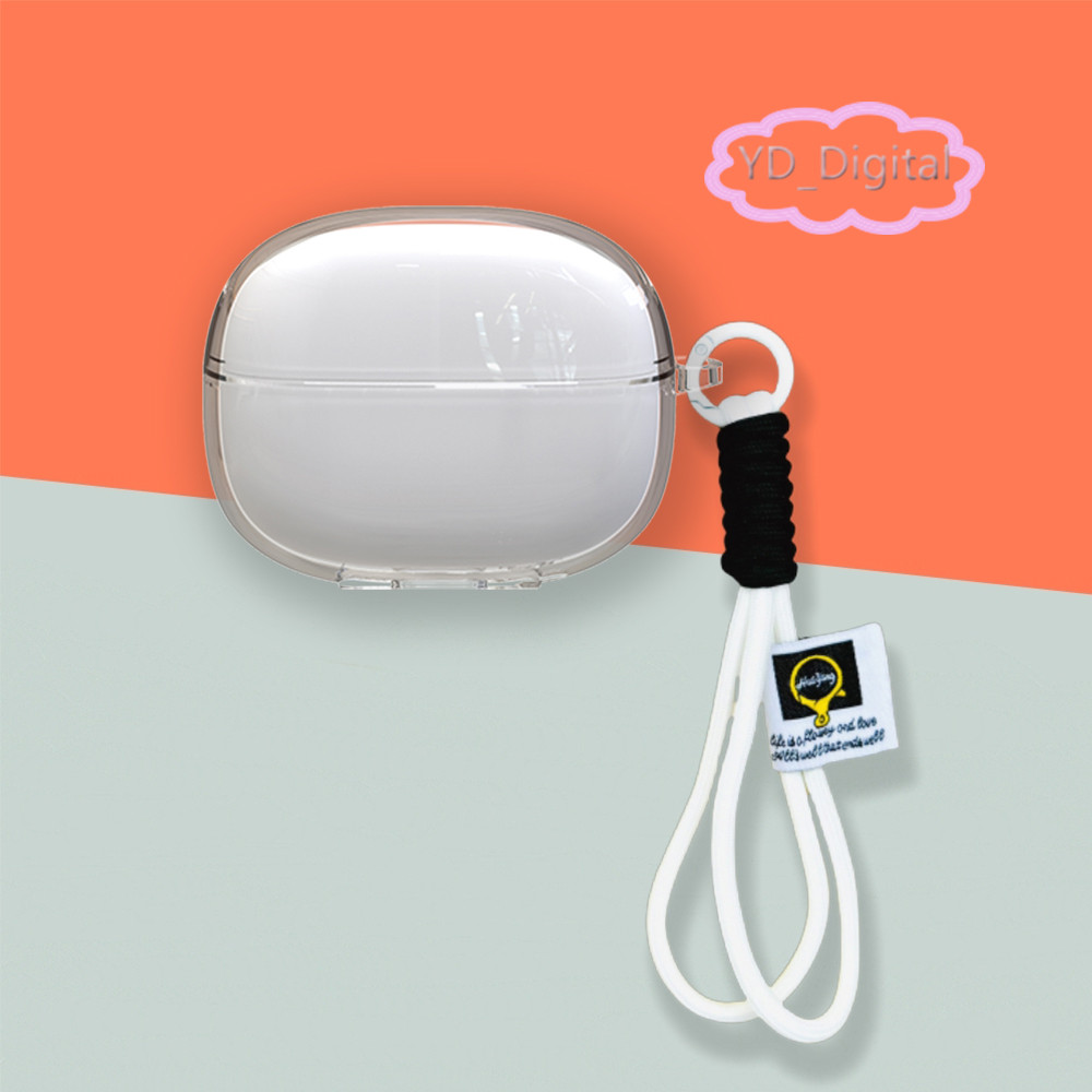Ốp Lưng Trong Suốt Cho Xiaomi Redmi buds 8 pro TPU Transpent Tai Nghe Tai Nghe Vỏ Mềm Tai Nghe Vỏ Bảo Vệ Vỏ Nylon Dây Buộc