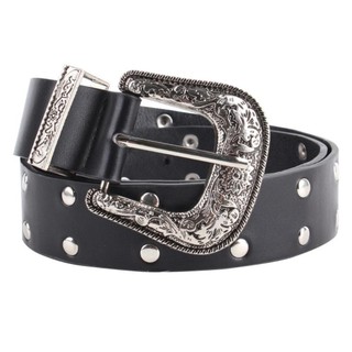 Thắt lưng punk gothic CLEARLINE, phong cách retro Y2K, chất liệu da PU đa năng