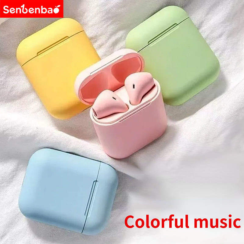 Tai nghe Bluetooth Senbenbao mini i12TWS tws Độ trễ thấp V5 Chống nước cảm ứng tuyệt vời ENC Cách âm vật lý phù hợp cho bé trai và bé gái Quà tặng chơi game ngoài trời cho tất cả các điện thoại