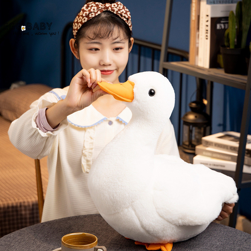 Mô phỏng Vịt Cole Đồ chơi sang trọng Búp bê vịt dễ thương Quà tặng ngỗng trắng lớn cho trẻ em Quà tặng sinh nhật