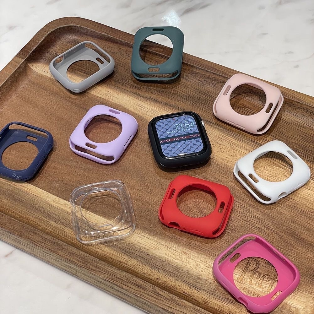 Ốp Lưng Silicon Mềm S11 Cho Apple Watch Cover Ultra 2 49mm 9 8 7 6 Se 4 8Ultra 45mm 42mm 38mm Bảo Vệ Cho Iwatch Series 944mm 40mm 41mm Ốp Lưng