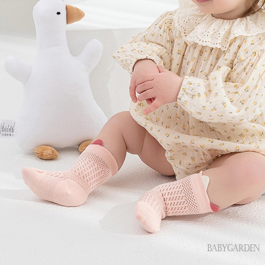 Baga-0-5 Tuổi Tất Cho Bé Gái & Bé Trai Tai Dễ Thương Mùa Hè Lưới Mỏng Dễ Thương Tất