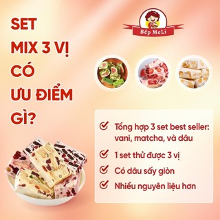 Set Làm Kẹo Nougat Ăn Kiêng (Dùng Marshmallow Không Đường) BẾP LISA