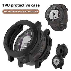 Garmin InstinctCrossover Cao Cấp Silicone TPU Mềm Rỗng Ra Khung Vỏ Ốp Lưng Đồng Hồ Dành Cho Garmin Instinct Crossover Chống Vân Tay Chống Trầy Xước Đồng Hồ Thông Minh Bảo Vệ Màn Hình